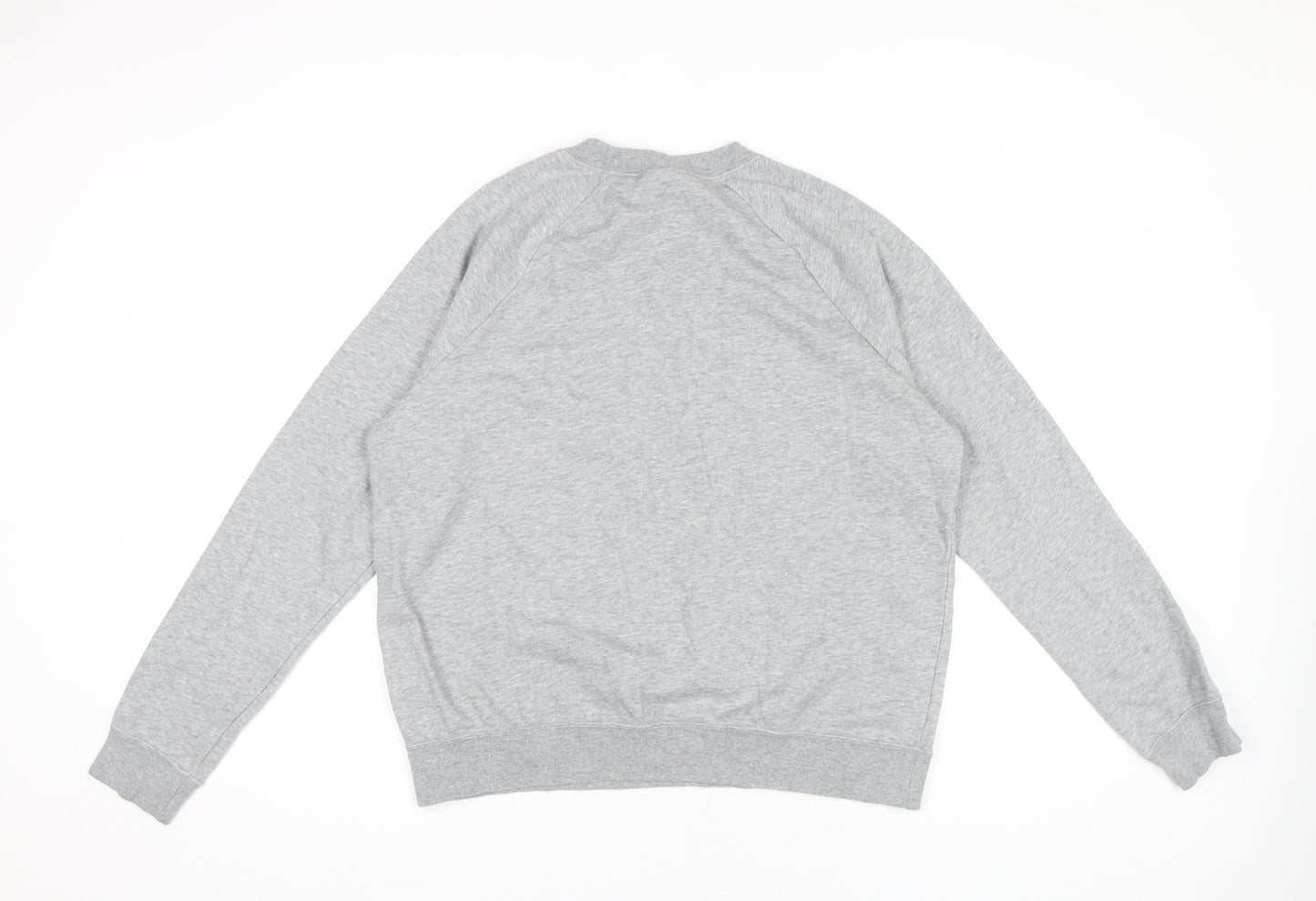 Nike Men’s Grey Pullover Sweatshirt Medium Crew Neck Jersey Logo