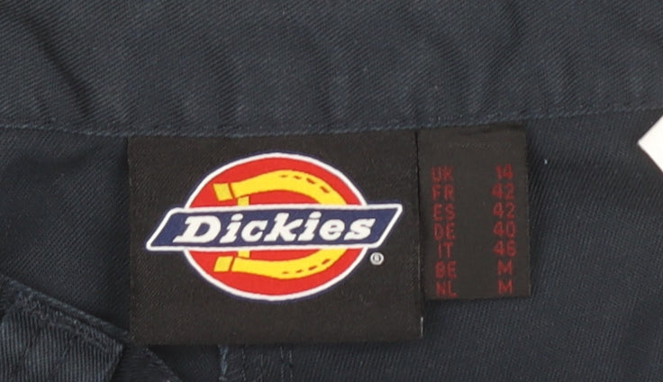 Dickies Women’s Blue Cargo Work Trousers Size 14 Polyester Cotton