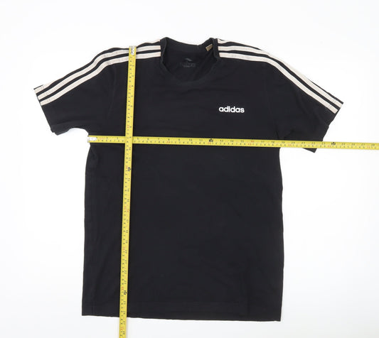Adidas Men’s Black Medium Crew Neck Short Sleeve Sports T-Shirt
