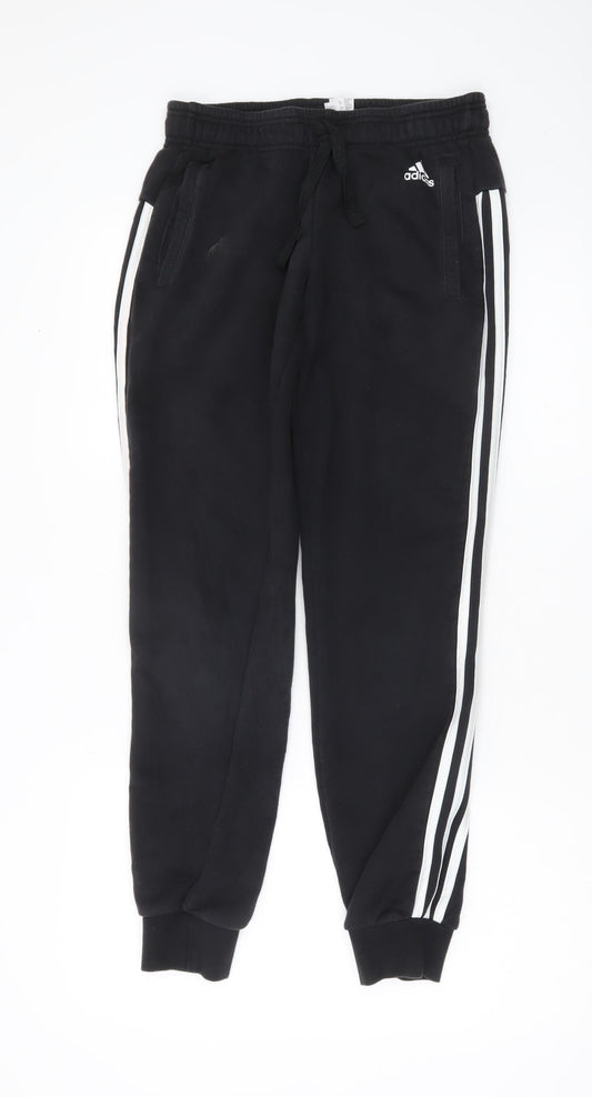 Adidas Women’s Black Jogger Sweatpants Size 8-10 Cotton Blend