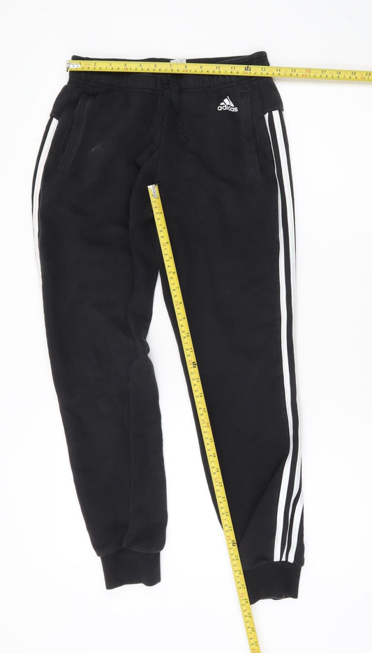 Adidas Women’s Black Jogger Sweatpants Size 8-10 Cotton Blend