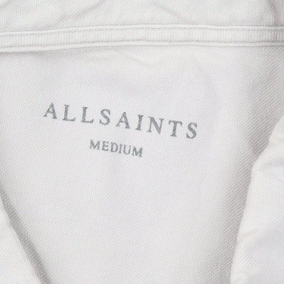 AllSaints Men’s Beige Medium Button-Up Long Sleeve Shirt
