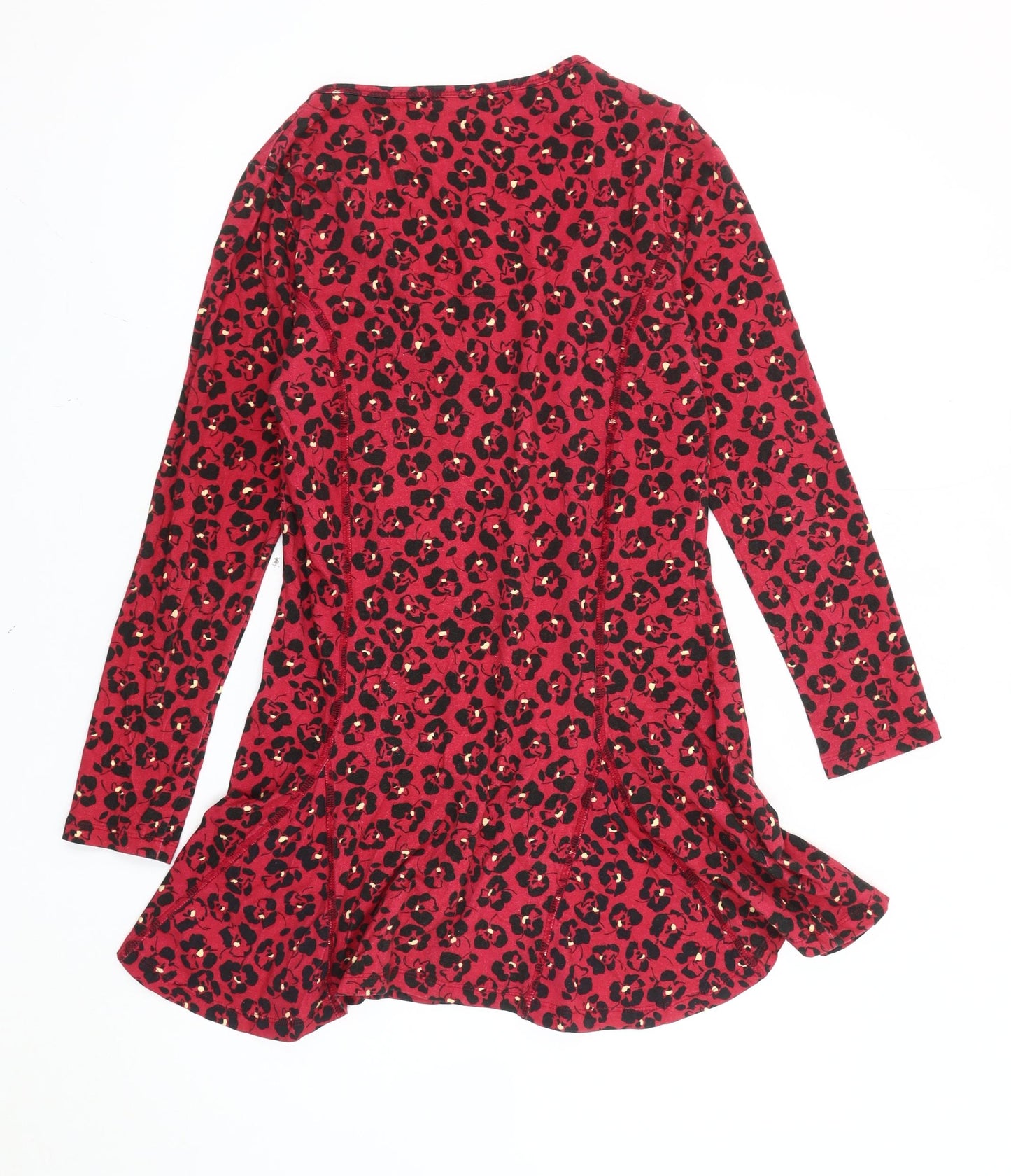 Joe Browns Womens Red Leopard Print Fit & Flare Dress Size 12