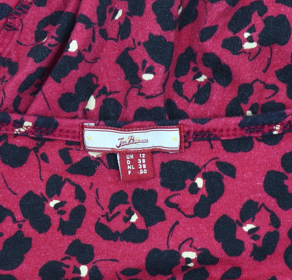 Joe Browns Womens Red Leopard Print Fit & Flare Dress Size 12