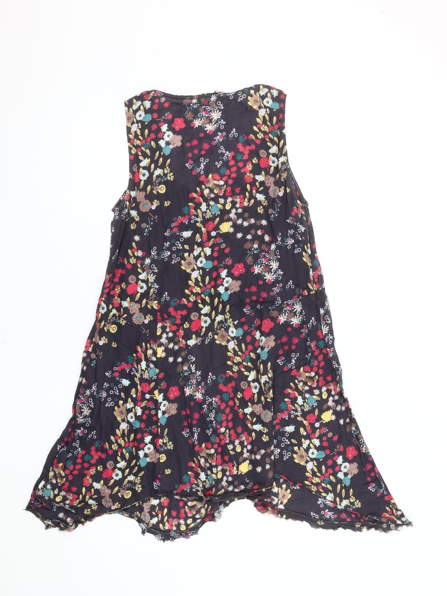 White Stuff Women’s Multicoloured Floral A-Line Dress Size 12