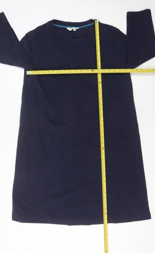 Boden Women’s Blue Shift Dress Size 10 Knee Length 3/4 Sleeve