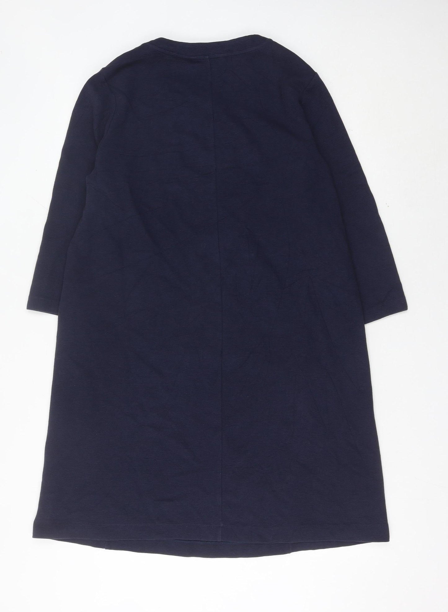 Boden Women’s Blue Shift Dress Size 10 Knee Length 3/4 Sleeve
