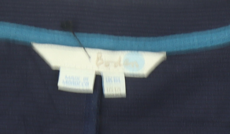 Boden Women’s Blue Shift Dress Size 10 Knee Length 3/4 Sleeve