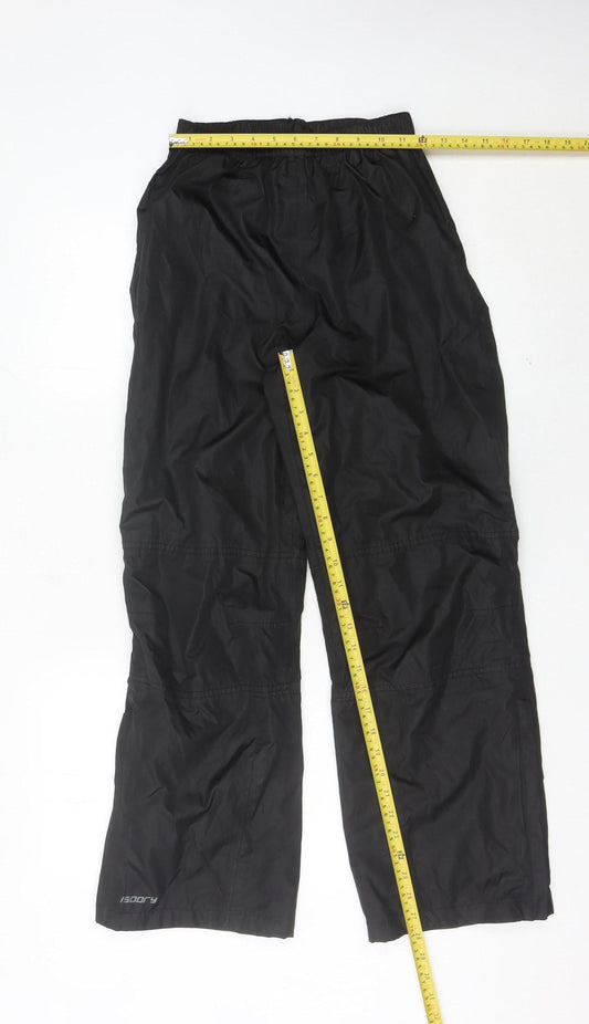 Mountain Warehouse Boys Black 13 Years Rain Trousers Waterproof