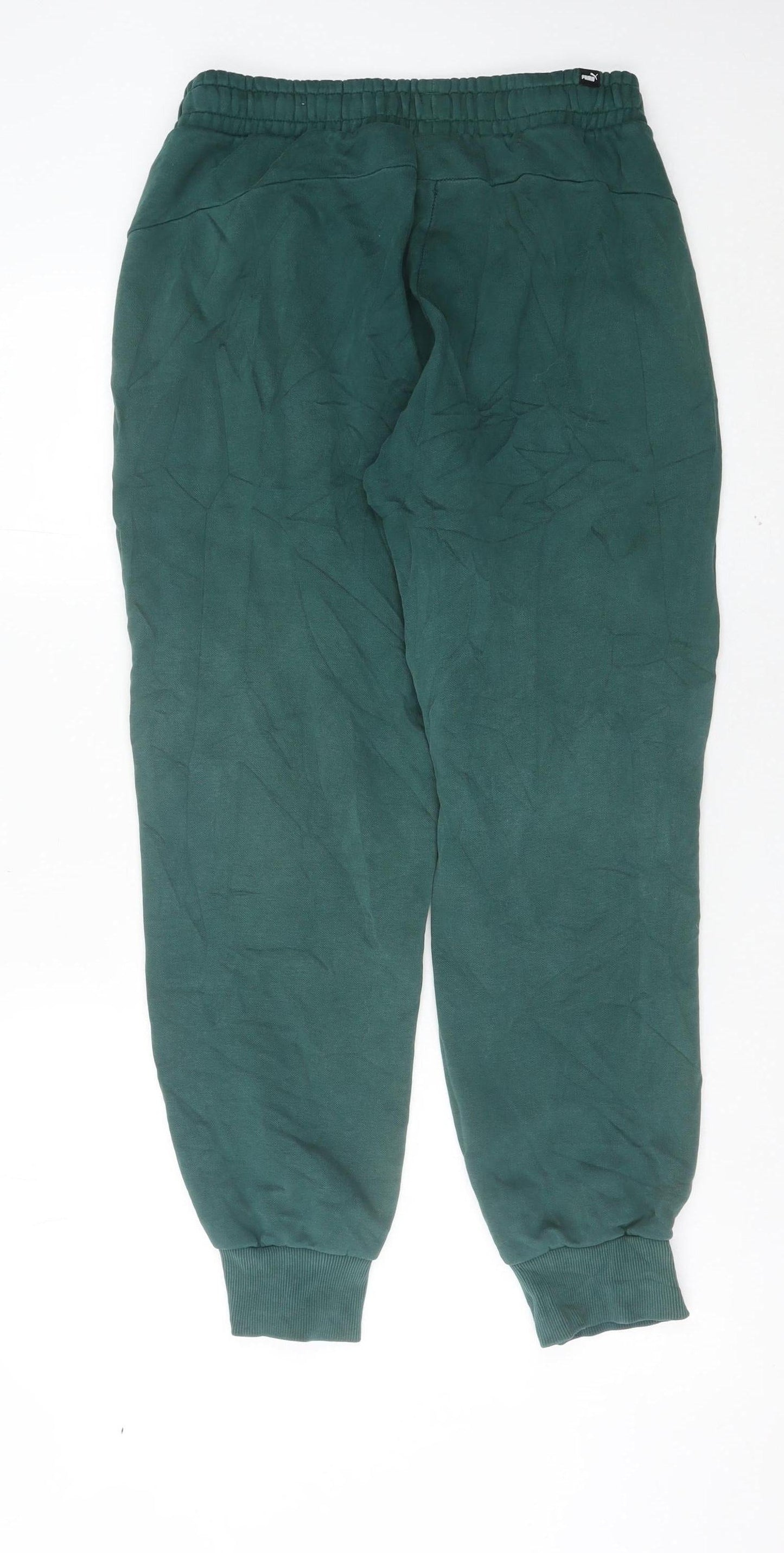 Puma Men’s Green Sweatpants Joggers Size M Elastic Waist Tapered