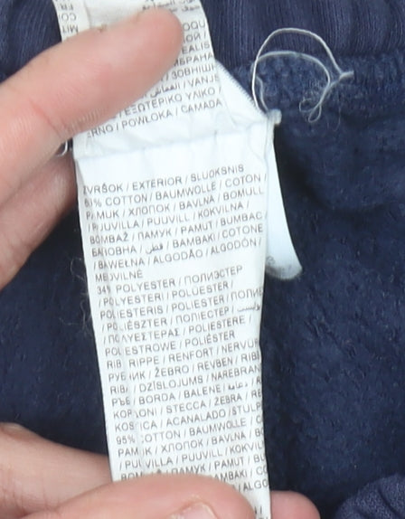 Puma Men’s Blue Jogger Sweatpants M Cotton Blend Casual Sportswear