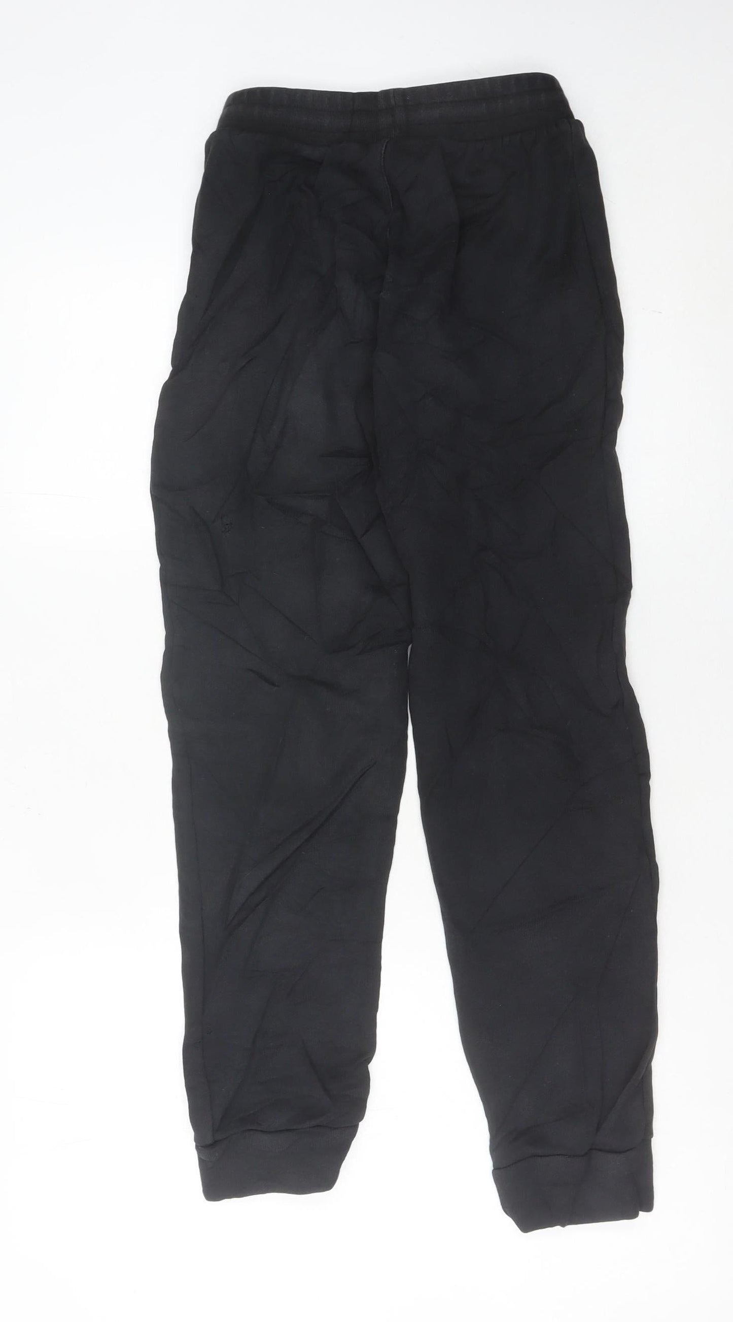 Adidas Womens XS Black Jogger Trousers Cotton Stretch