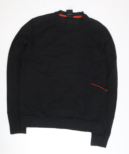 Adidas Men’s Black L Pullover Sweatshirt Crew Neck Sportswear