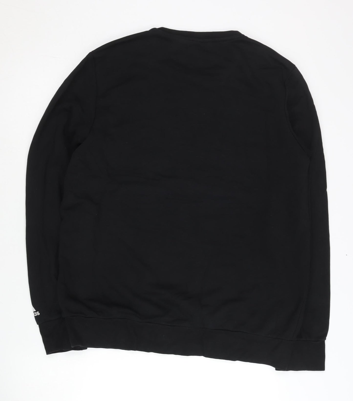 Adidas Men’s Black L Pullover Logo Sweatshirt Crew Neck