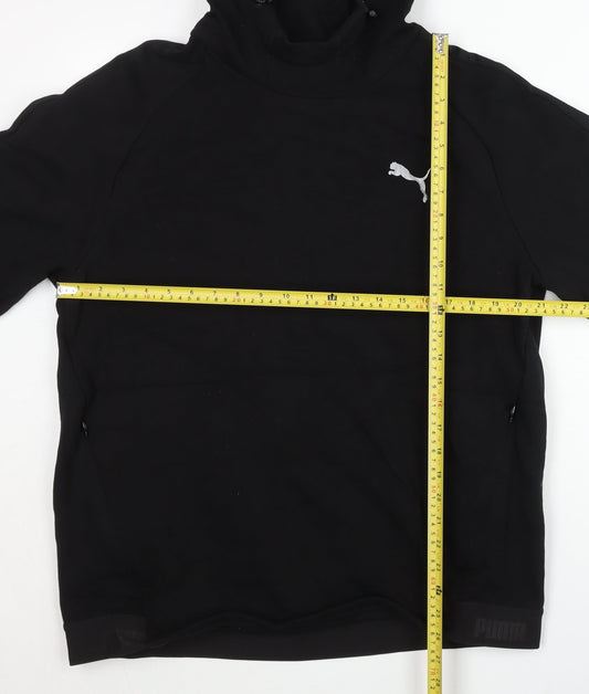 Puma Men’s Black XL Pullover Hoodie Hooded Sweatshirt Logo