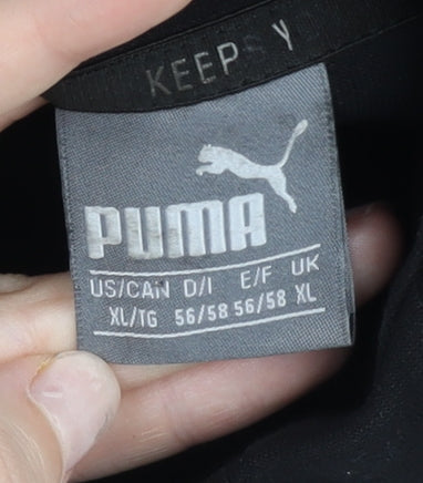 Puma Men’s Black XL Pullover Hoodie Hooded Sweatshirt Logo