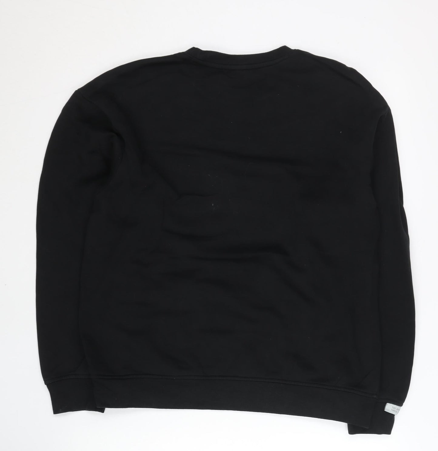 Adidas Mens Black S Pullover Sweatshirt Crew Neck Long Sleeve