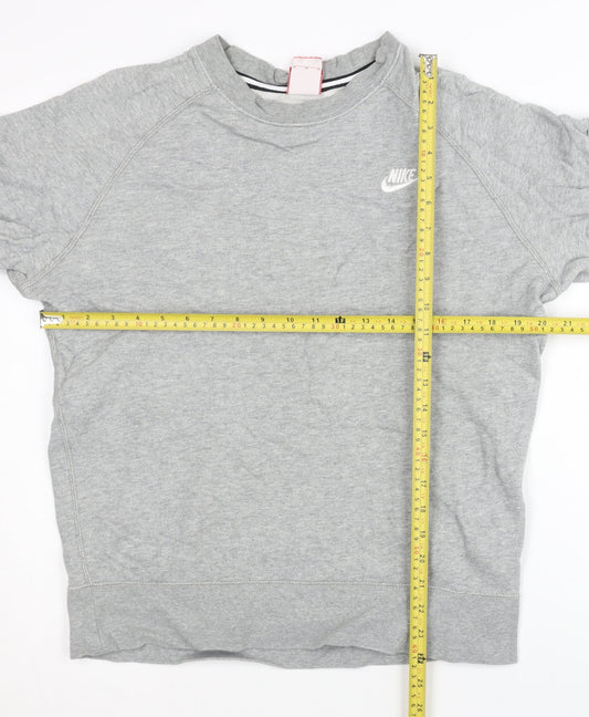 Nike Men’s Grey Sweatshirt M Pullover Crew Neck Long Sleeve Sports