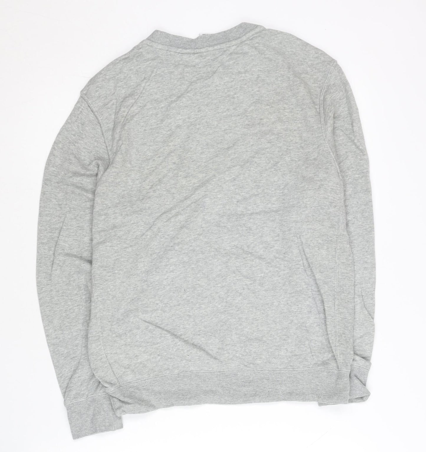 Nike Mens Grey Crew Neck Pullover Sweatshirt M Regular Fit