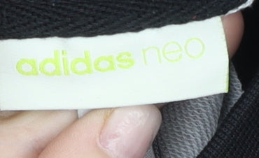 Adidas Neo Mens Black Marble Print Sweatshirt M Crew Neck Pullover