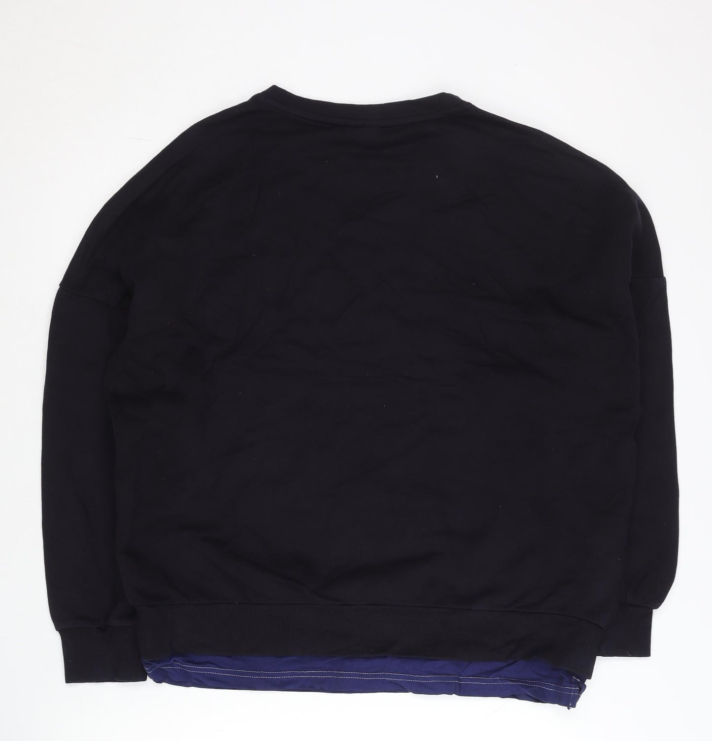 New Balance Men’s Black S Pullover Sweatshirt Crew Neck Logo