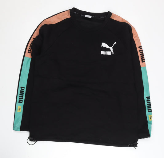 Puma Women’s Black XL Sweatshirt Pullover Logo Sports Casual