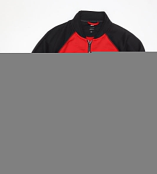 Adidas Men’s Red Black Track Jacket L Full Zip Basketball Activewear