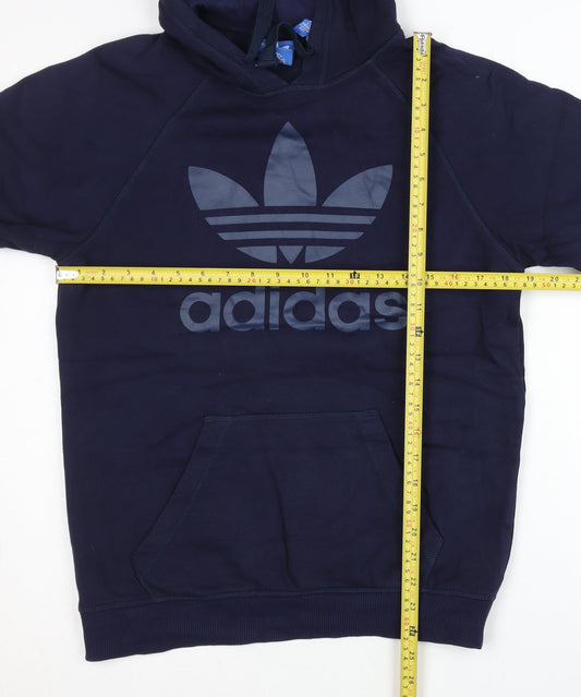 Adidas Men’s Blue XS Pullover Hoodie Long Sleeve Sports Logo