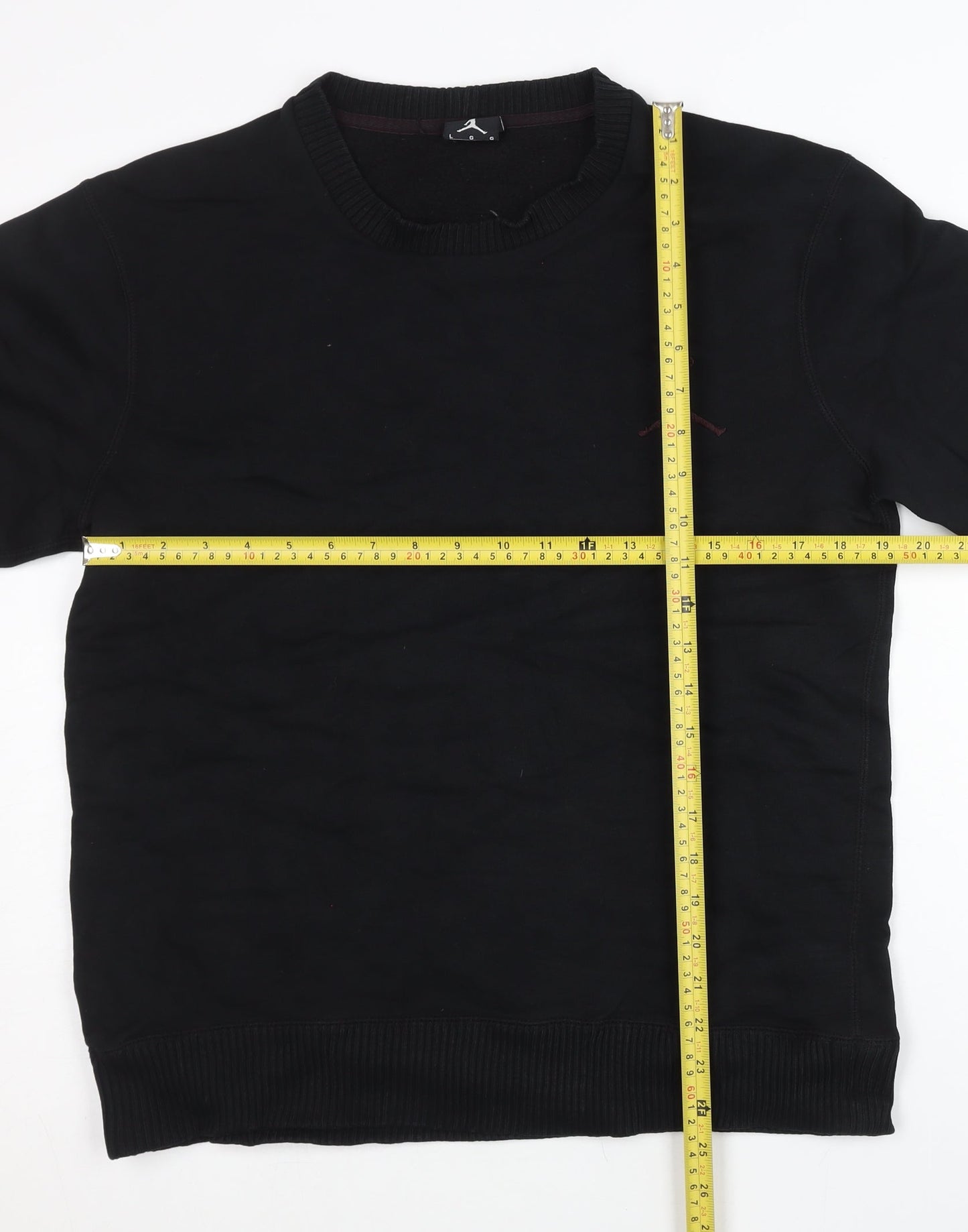 Nike Jordan Men's Black L Pullover Sweatshirt Crew Neck Logo