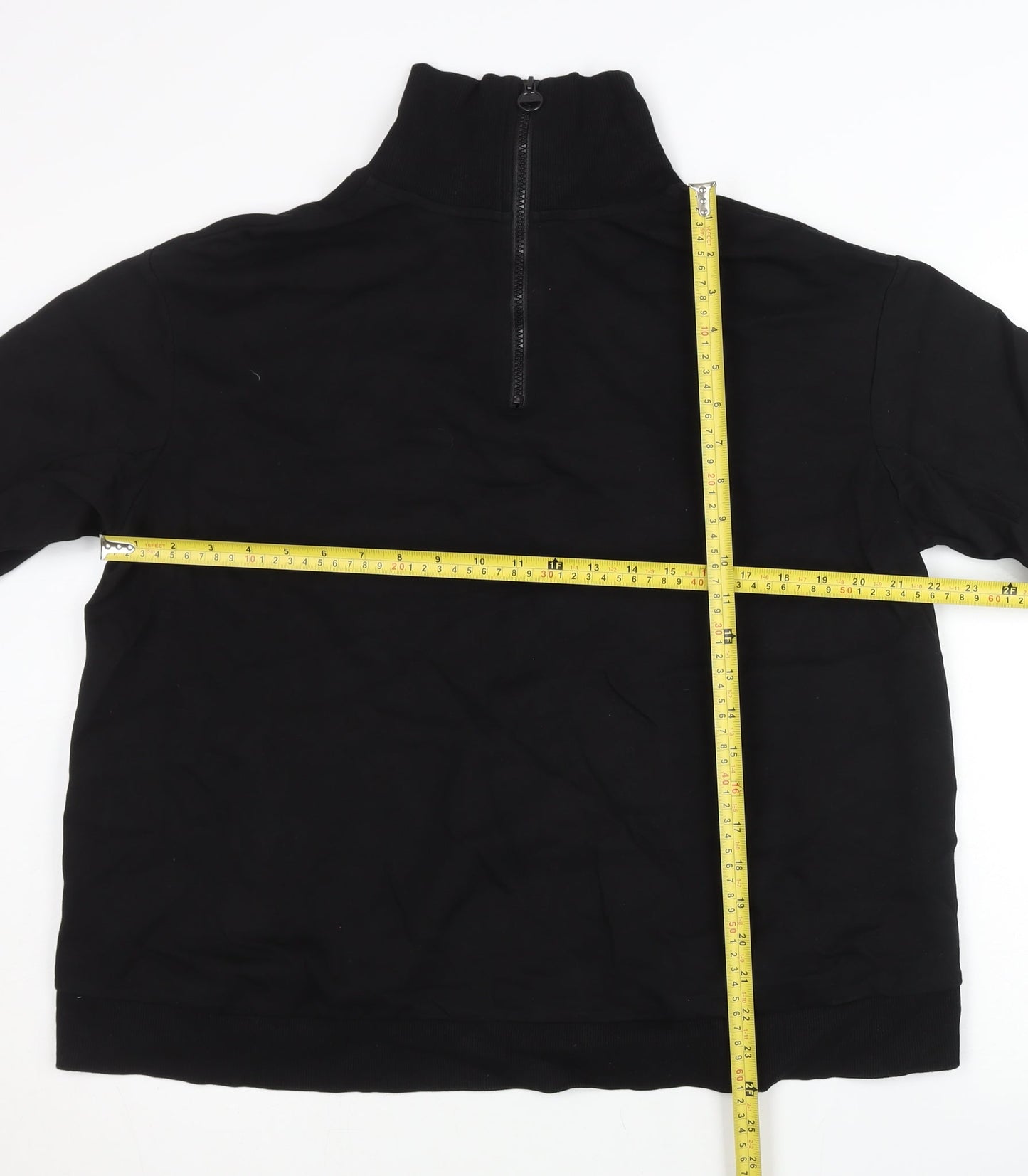 Kappa Mens Black XL Cycling Sweatshirt 1/4 Zip Logo Pullover