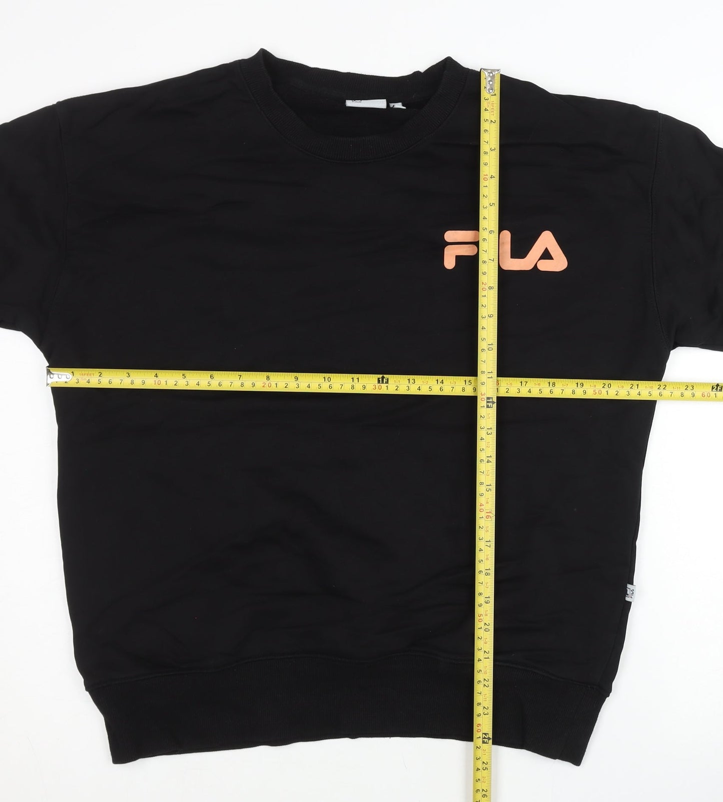 Fila Men’s Black Medium Crew Neck Pullover Sweatshirt