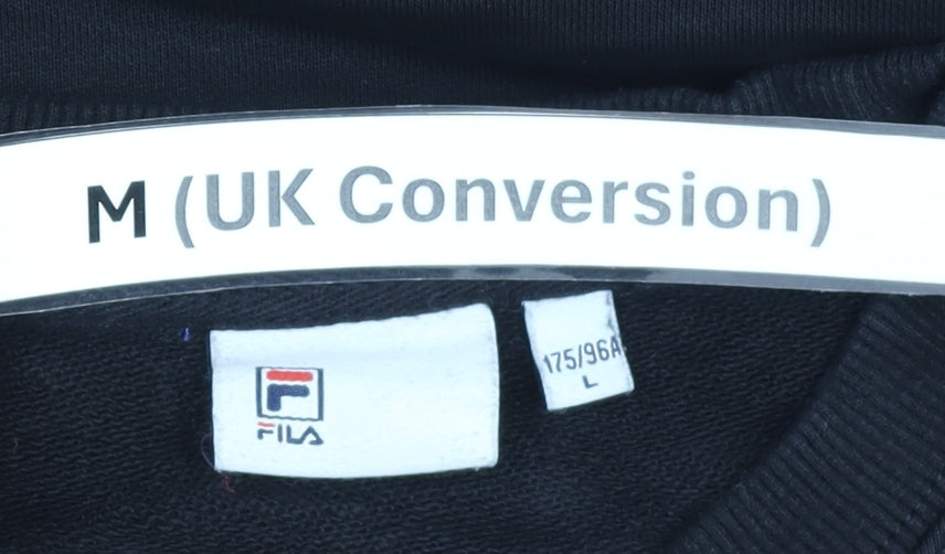 Fila Men’s Black Medium Crew Neck Pullover Sweatshirt