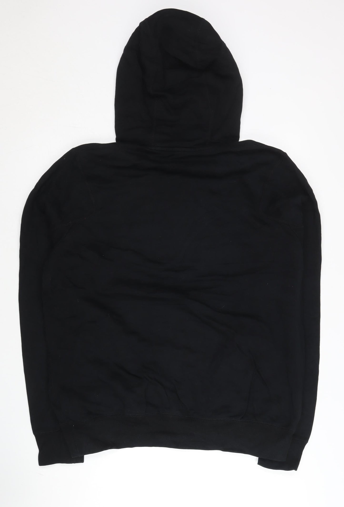 Jordan Men’s Black Pullover Hoodie L Logo Sportswear Cotton Blend
