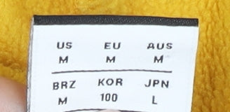 New Balance Womens Yellow Pullover Hoodie Size M Outdoor Logo