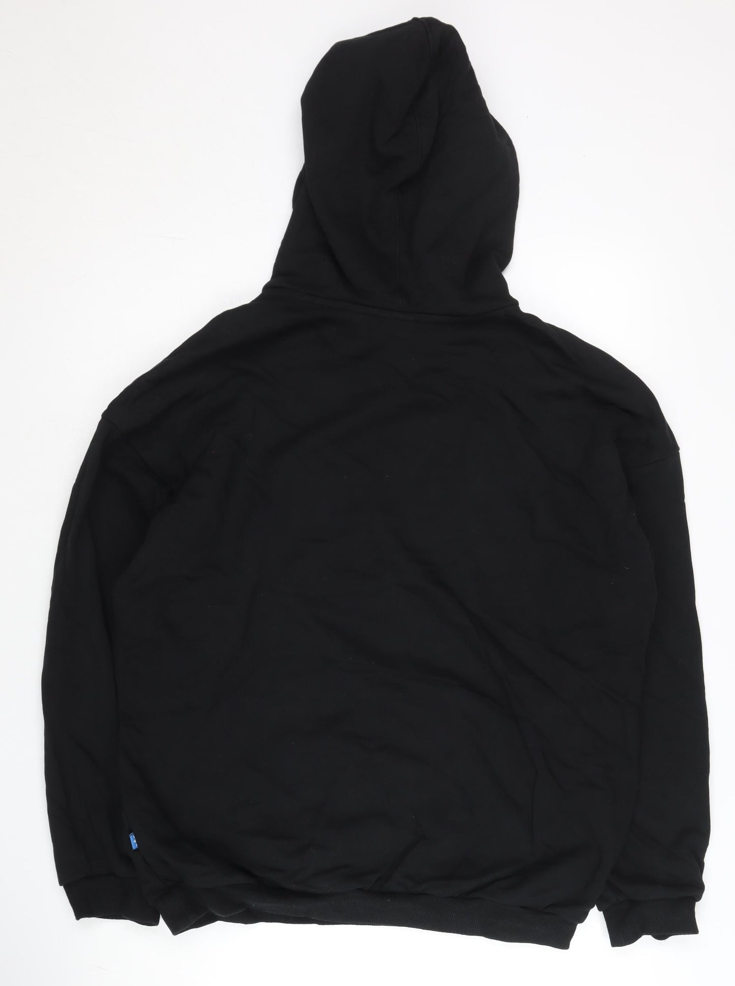 Adidas Men’s Black Pullover Hoodie S Logo Fleece Sportswear