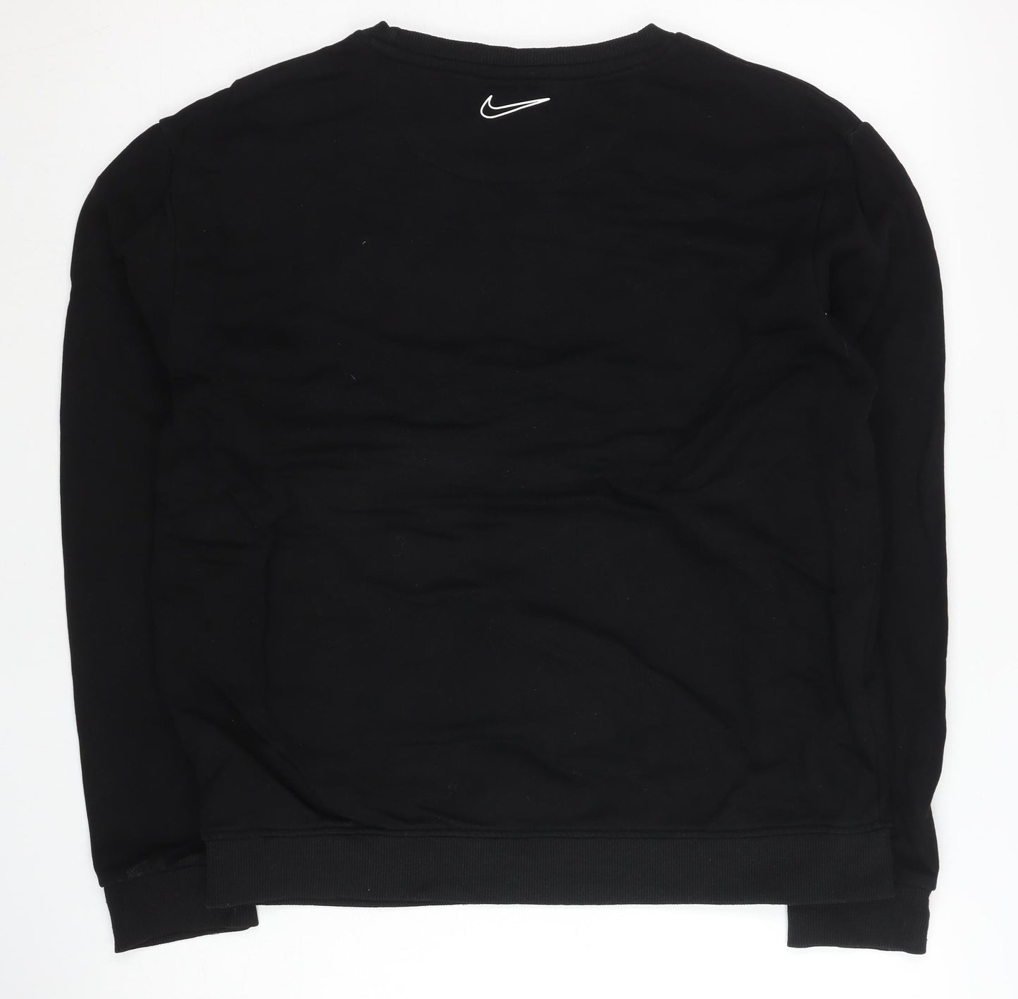 Nike Men's Black Medium Graphic Crew Neck Sweatshirt