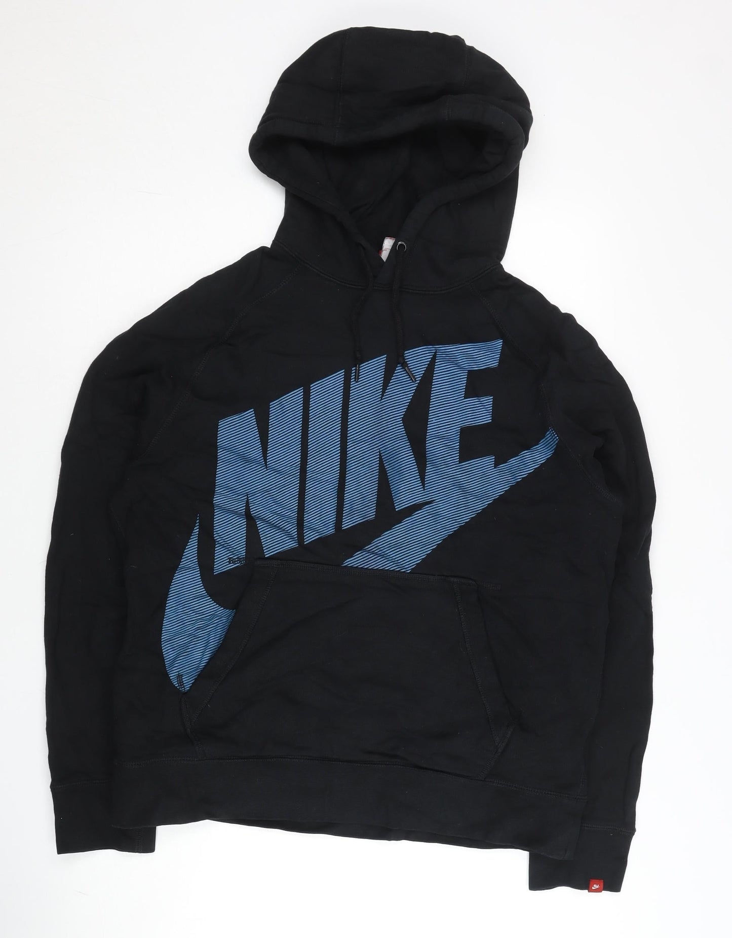Nike Mens Black XL Pullover Hoodie Logo Graphic Cotton Sportswear