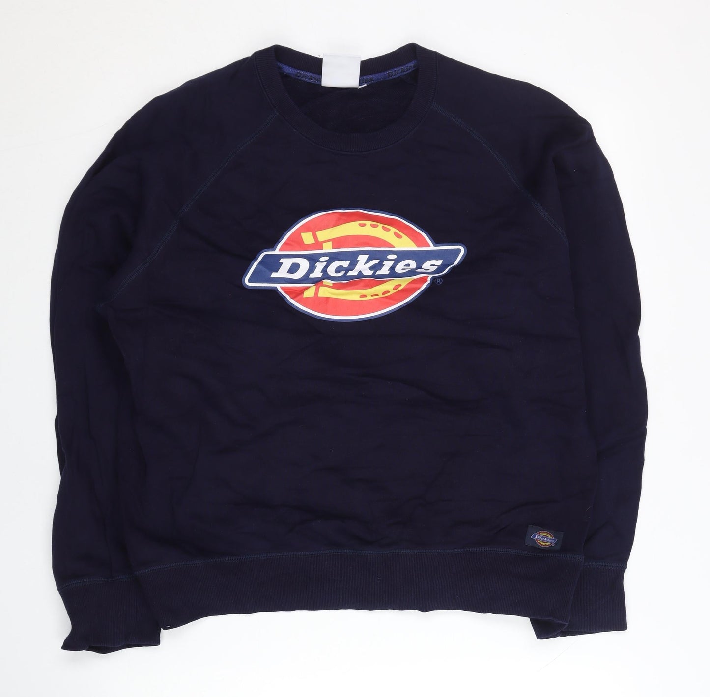 Dickies Unisex Blue XL Pullover Sweatshirt Crew Neck Logo Graphic