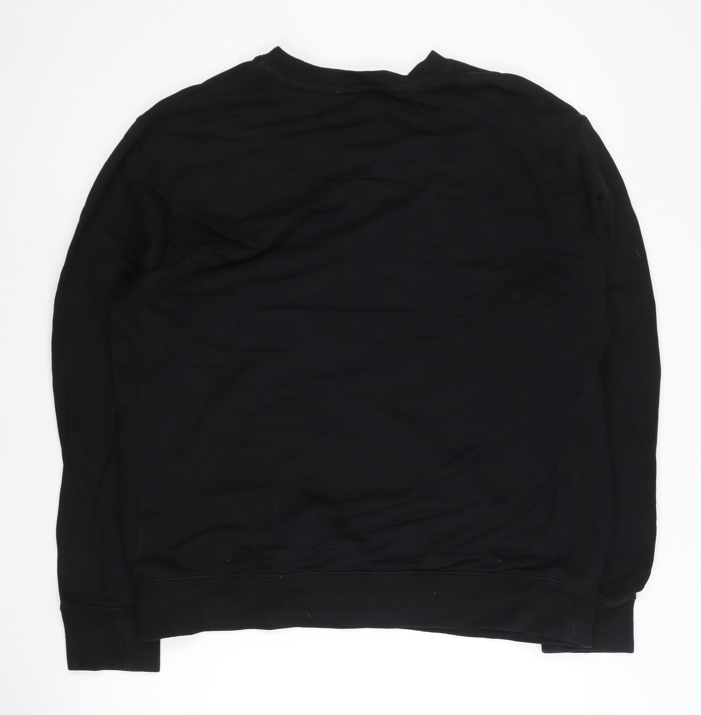 Nike Mens Black XL Pullover Sweatshirt Crew Neck Logo Sportswear