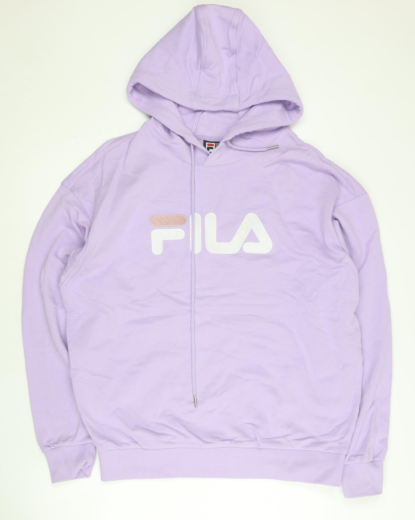 Fila Men’s Purple Hoodie M Pullover Logo Sports Casual Sweatshirt