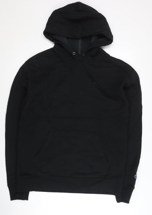 Champion Men's Black Pullover Hoodie Size M Regular Fit Long Sleeve