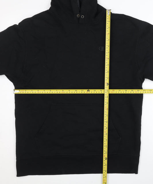 Champion Men's Black Pullover Hoodie Size M Regular Fit Long Sleeve
