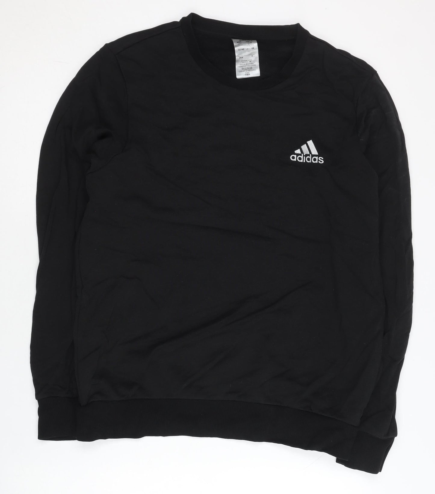 Adidas Mens Black M Sweatshirt Crew Neck Long Sleeve Pullover