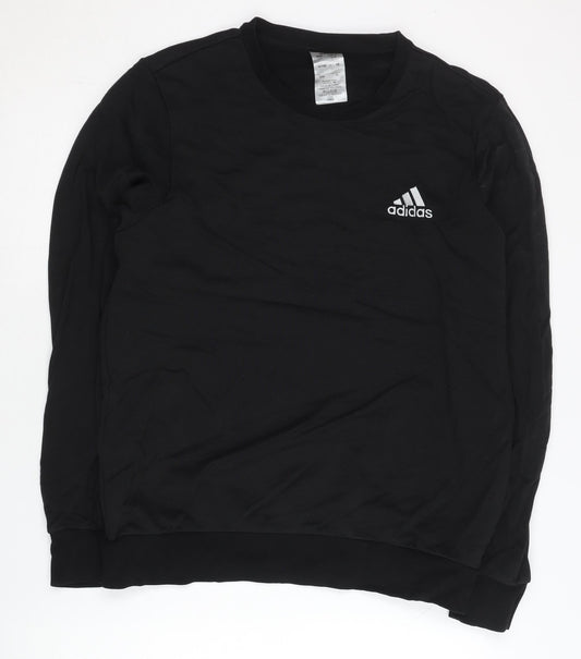 Adidas Mens Black M Sweatshirt Crew Neck Long Sleeve Pullover