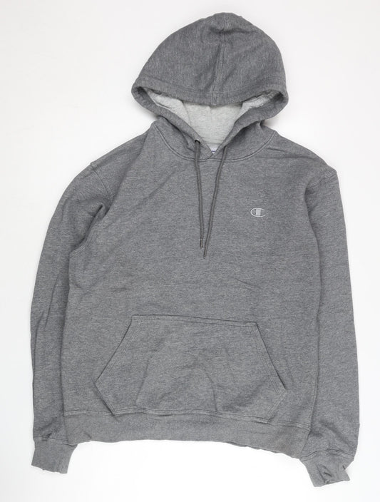 Champion Men’s Grey Pullover Hoodie M Athletic Fleece