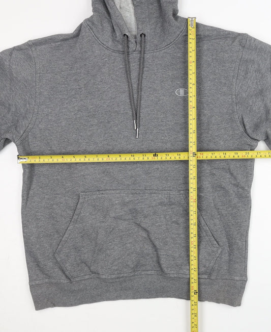 Champion Men’s Grey Pullover Hoodie M Athletic Fleece