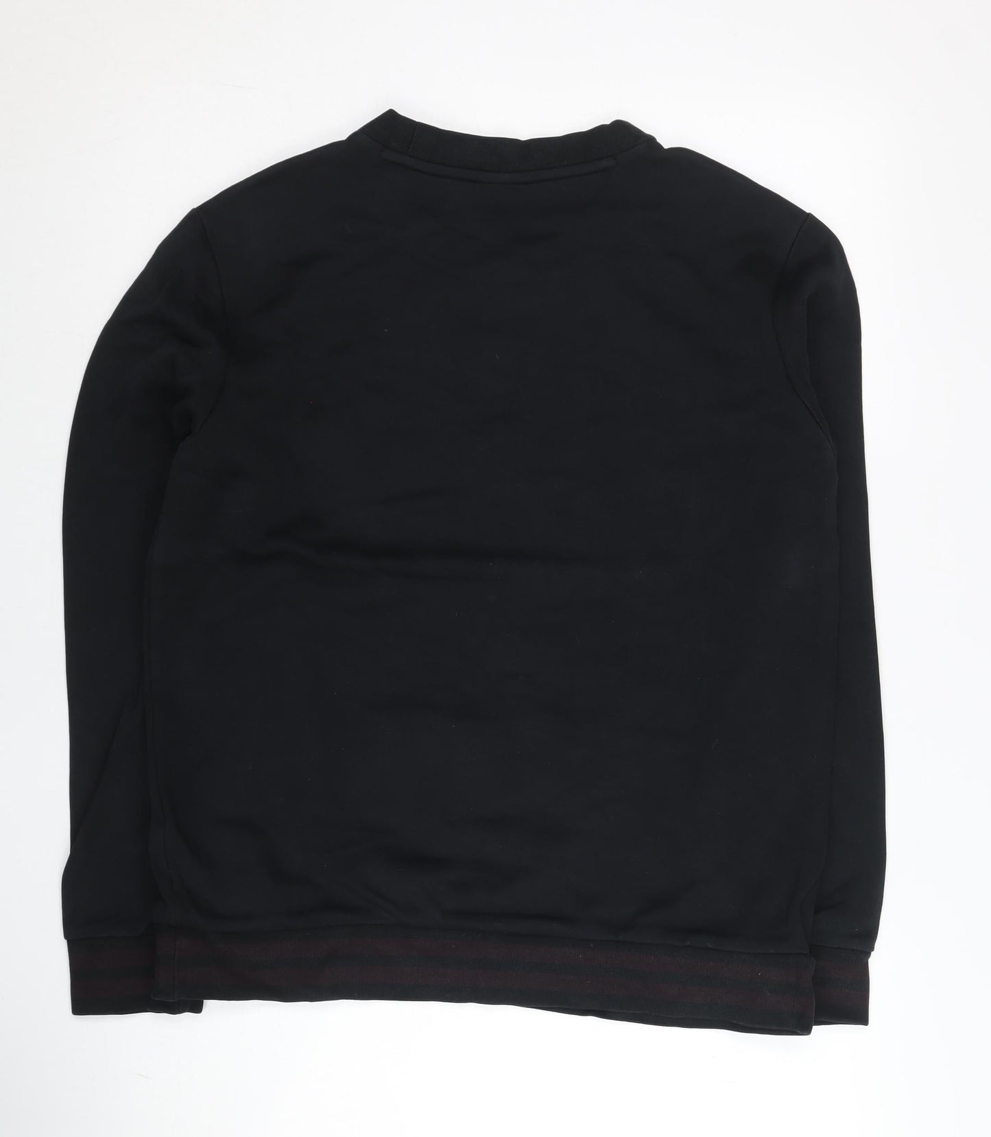 Puma Mens Black L Sweatshirt Pullover Crew Neck Logo Jumper