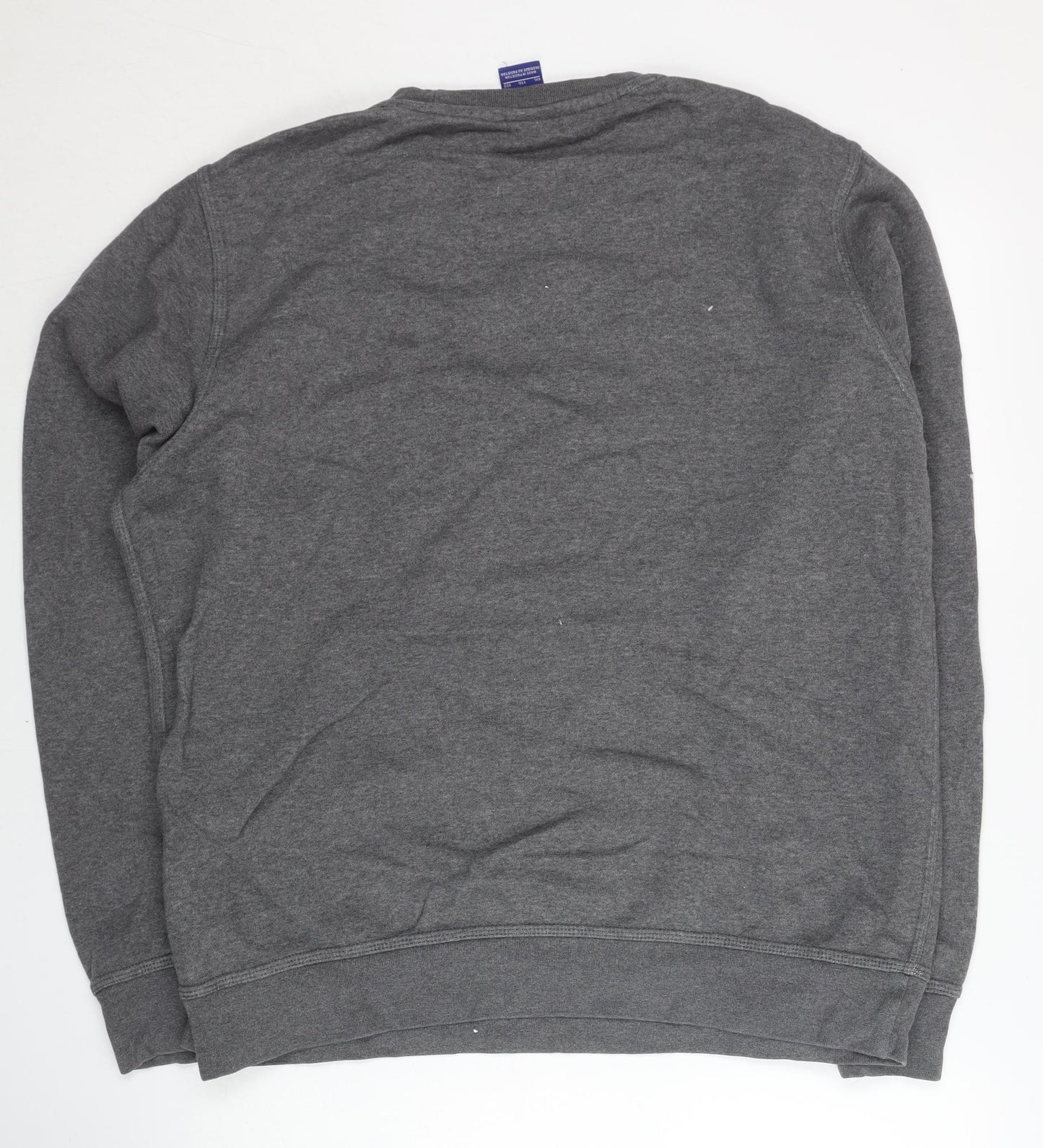 Nike Mens 2XL Grey Pullover Sweatshirt Crew Neck Regular Fit