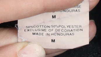 Champion Men's Black Pullover Hoodie Regular Fit Size M Logo