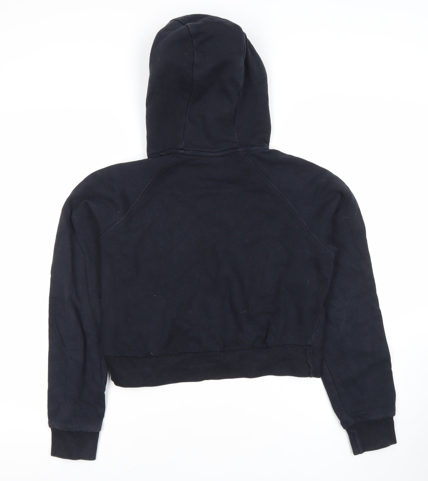 Ellesse Womens Black Hoodie UK 10 Pullover Logo Raglan Sleeve